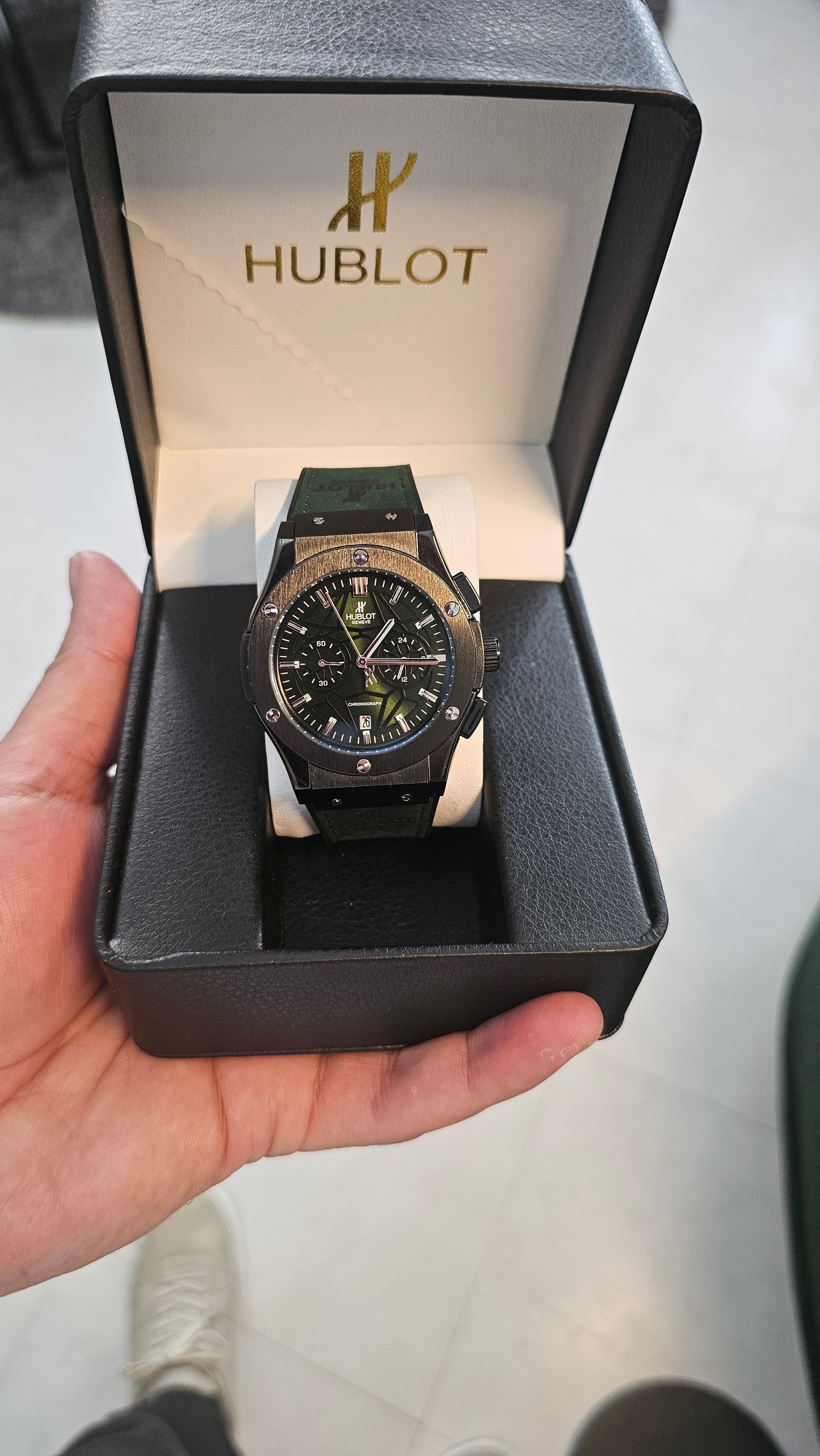 🔥 Hublot Prestige Dual Edition – Luxury Men's Chronograph Watch