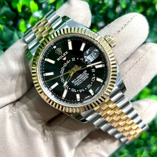 Luxury Black Dial Watch with Premium Box