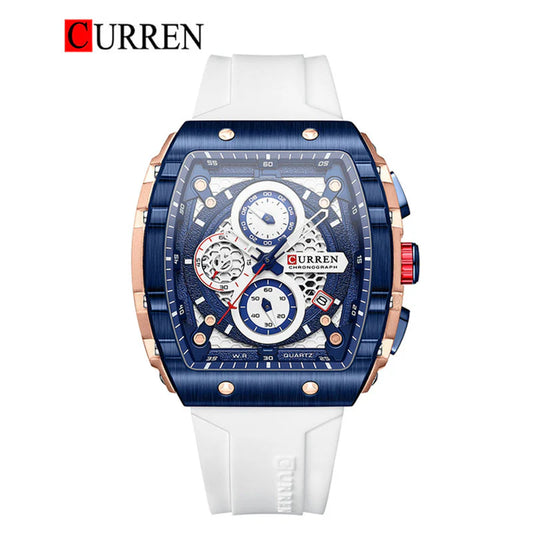 CURREN Luxury Men's Chronograph Watch with Box 🎁⌚